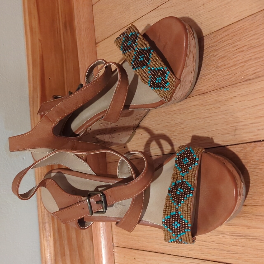 a.n.a Wedge sole sandal